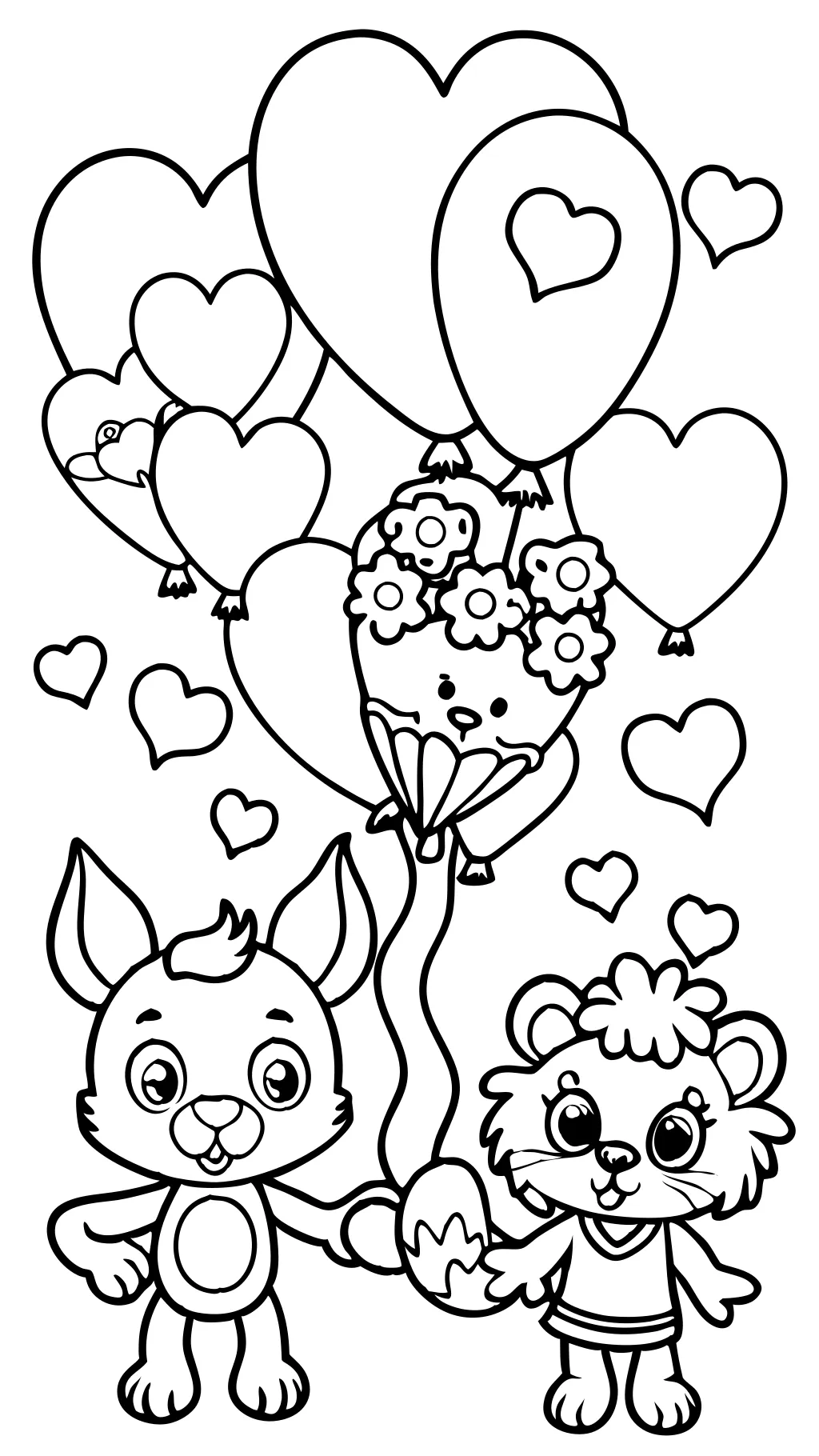 coloring pages valentines day